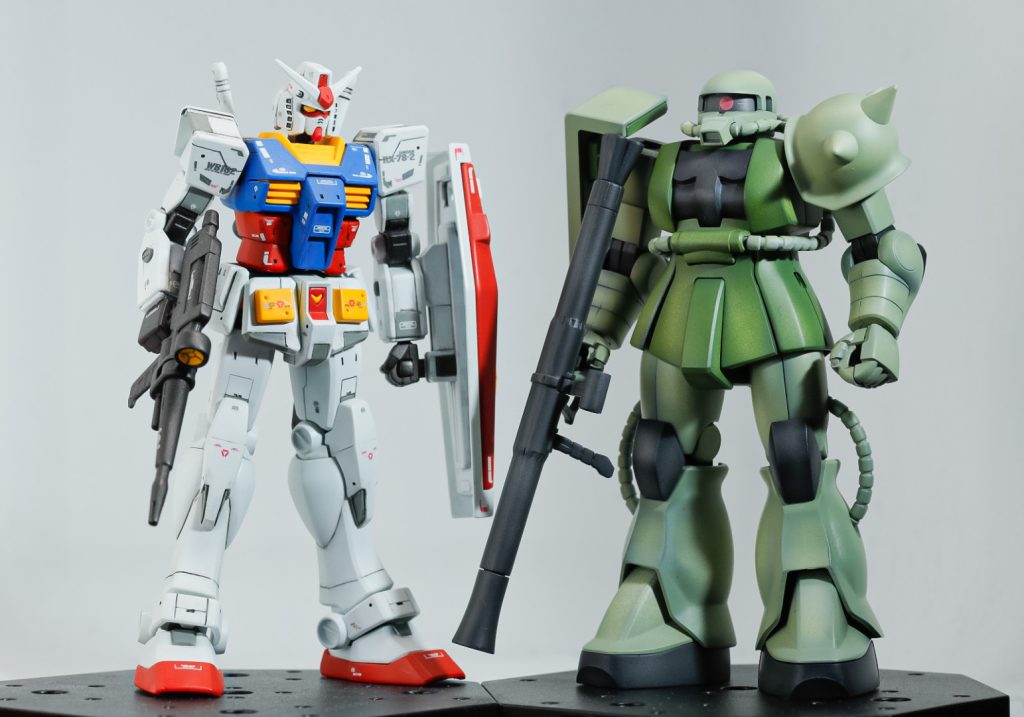 EGのファーストガンダムさんとツーショット。