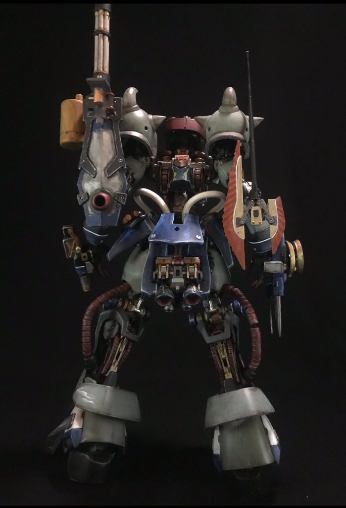 最初はイザーク専用グフイグナイテッドのカスタム機にしようと思っていたのでオノはスラッシュザクからそのまま使用