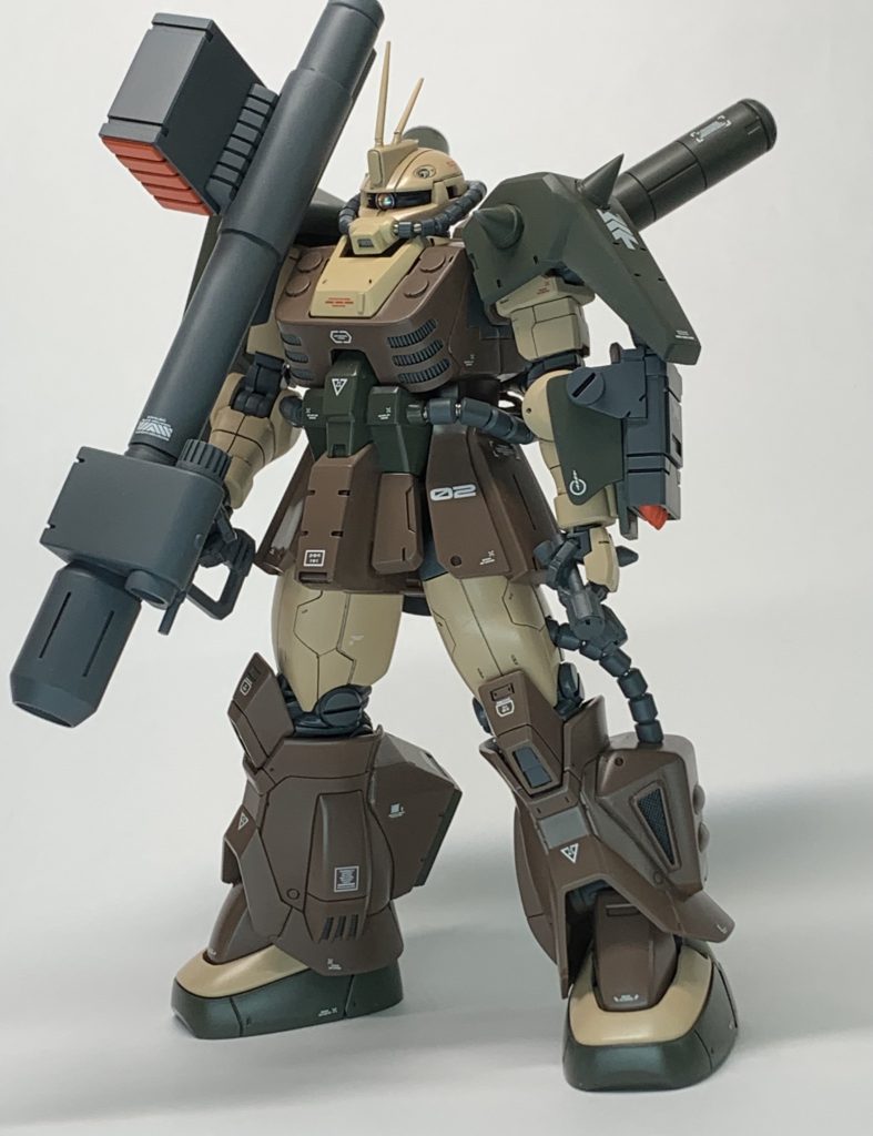 ベースはオリジン版ザクデザートタイプです。以前から少しずつ作っては、他のキットに着手するを繰り返して完成が大分遅れてしまいました。3Dプリンターの出力が思い通りにいかなくて、メンタルのクールダウンが必要でした。最近やっとコツがつかめて来た気がします。