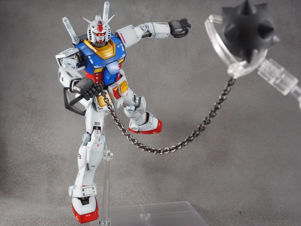 30mmのオプションパーツから金属製のチェーンを利用してみました。なかなか良い質感になっているかと思います。