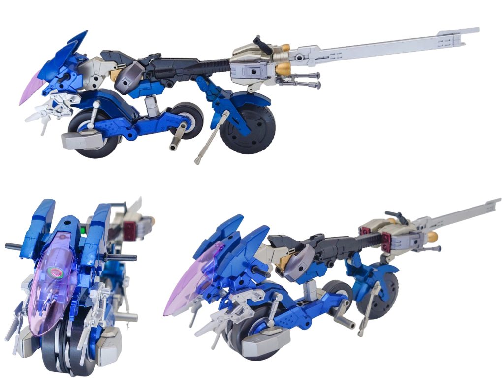 GUNDフォーマット搭載型複合兵器運用車両( 通称:GUNDライダー)30MMのエグザビークル(キャノンバイクVer.)とコトブキヤのホイールグラインダーをミキシングした、オリジナルのバイクです!