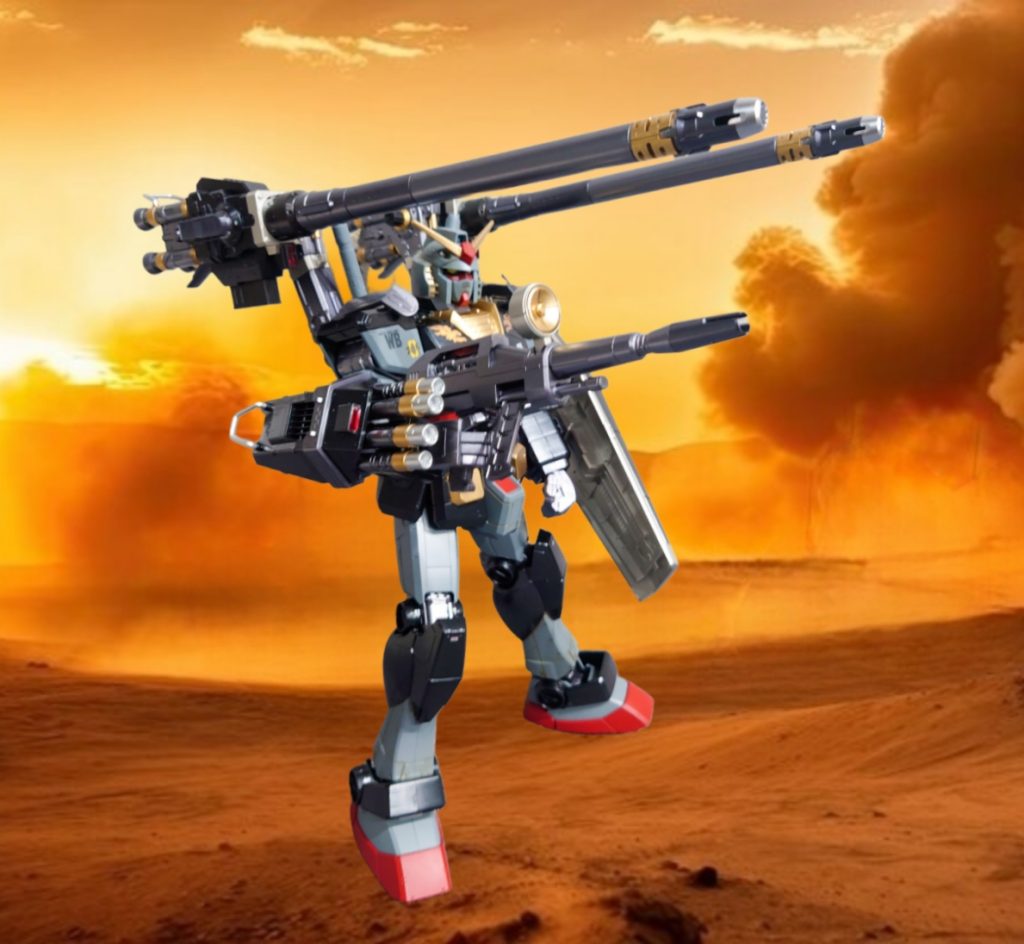 戦場で躍動するガンダム！