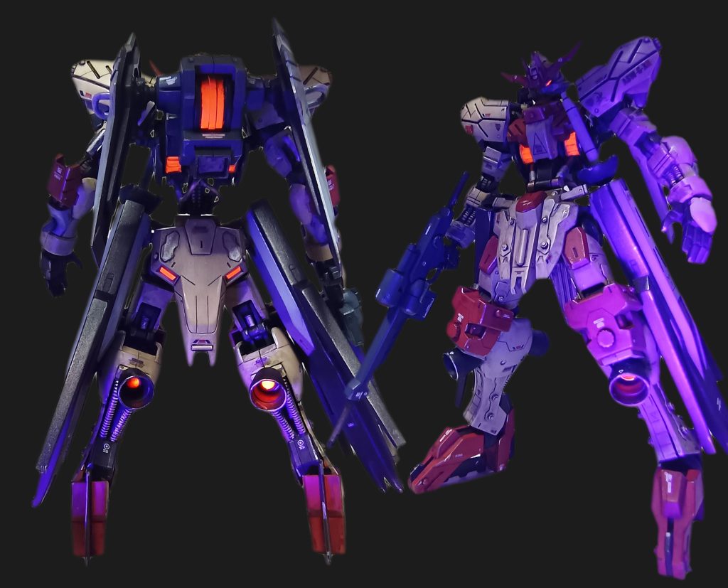 反省カメラとリアクターとバーニアは、ビコーンです✨が、通常はボディの赤と被っていイマイチ。