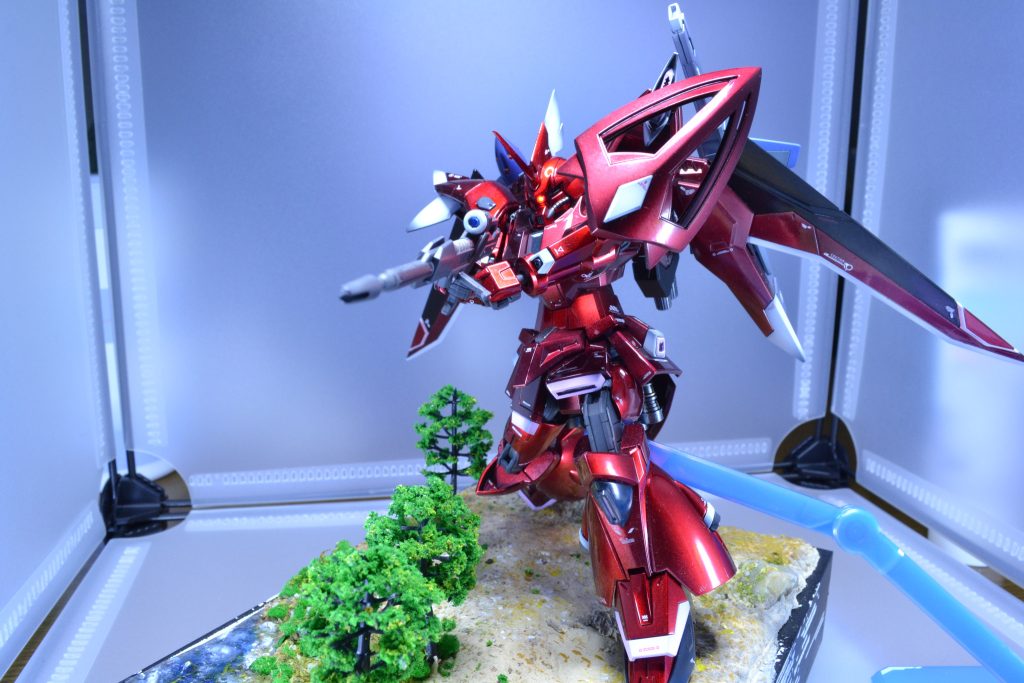 また先日作ったジオラマにハマりました。ミサイルを狙撃するシーンにぴったりです!