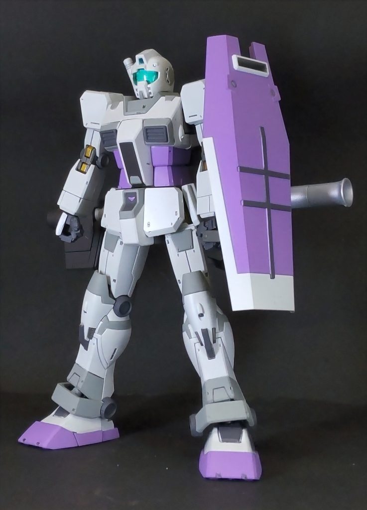 HG ジム (ショルダー・キャノン装備/ミサイルポッド装備)–2枚目/制作者：三代目和菓子屋