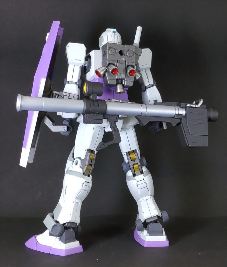 HG ジム (ショルダー・キャノン装備/ミサイルポッド装備)–3枚目/制作者：三代目和菓子屋