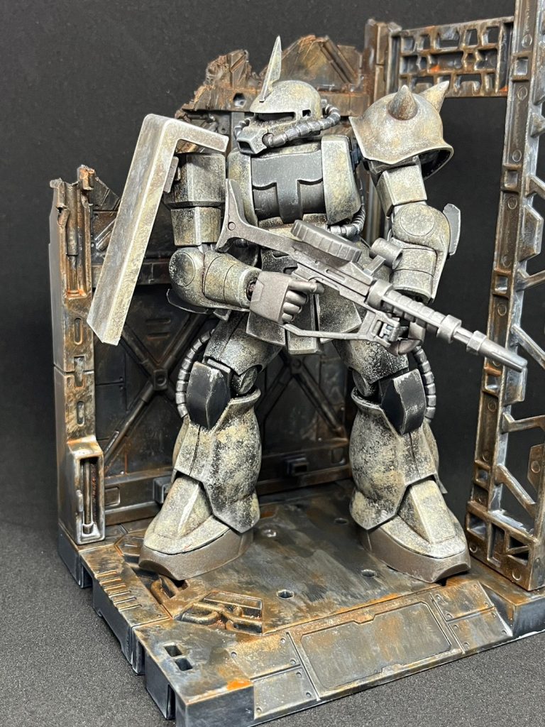 100均のディスプレイ台を使って即席のジオラマ