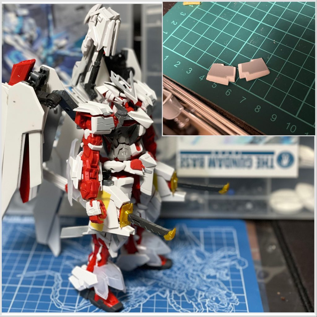 各ディテールポイントを色んな人のアストレイを参考に作成してみました。途中、平刃を買ったので角をとりやすったです\(//∇//)\