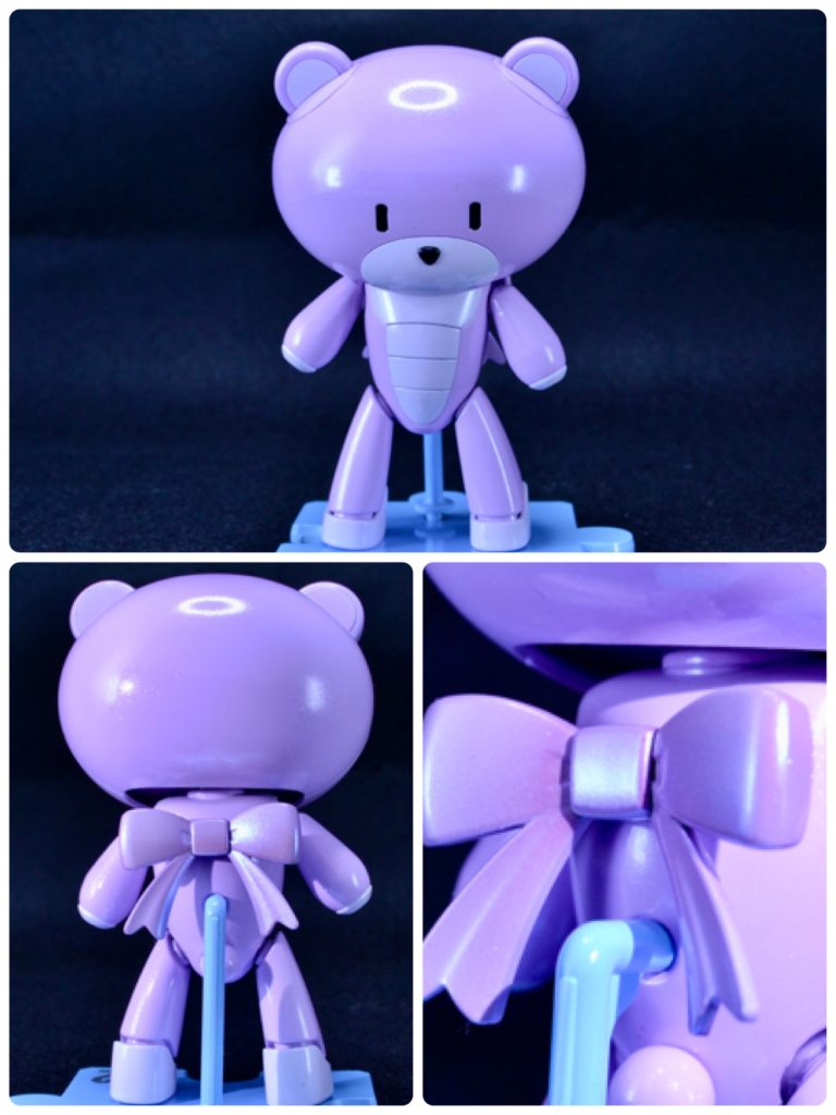 リボン部分を偏光塗料で塗装しました。とても綺麗な色ですが、うまく撮影できず…