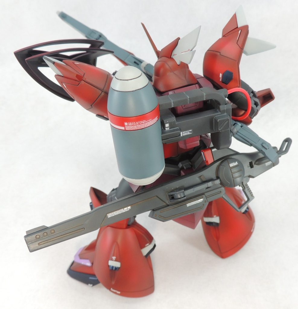 ガナーウィザードを装備した状態の背面ショット。