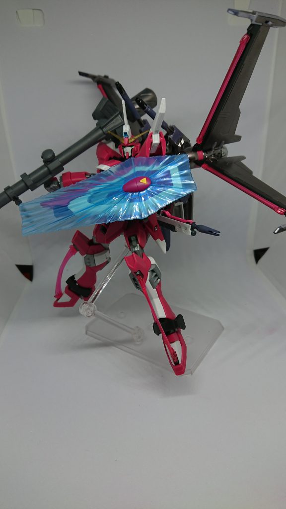 インフィニットジャスティス弐式のウィングのｶﾗｰﾘﾝｸﾞと武装チェンジしてみました