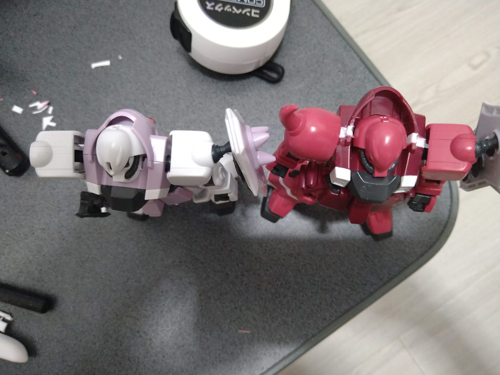 上半身の厚みを3ミリ追加比較