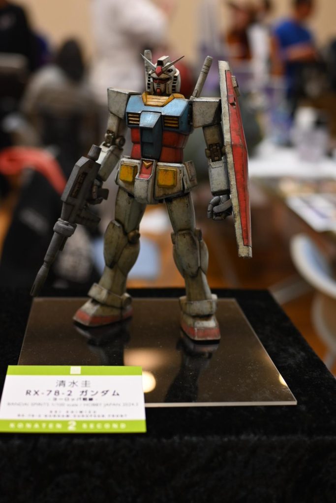 清水圭さんのガンダムです。粉展で撮影させて頂いた自分の宝物の写真です。この写真を何度拡大して見たことか(O_O)!いつかこんな風に仕上げたいですね!