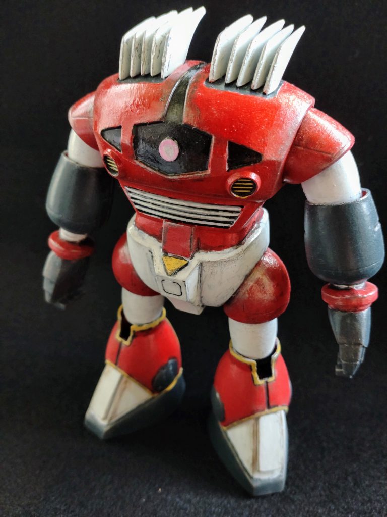 金属っぽい質感が表現出来て？満足です。ウェザリングにハマりそーです。