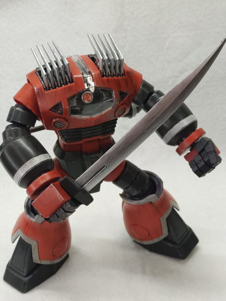 ブーメランカッターと実体剣はシャインシルバー+光沢トップコート。