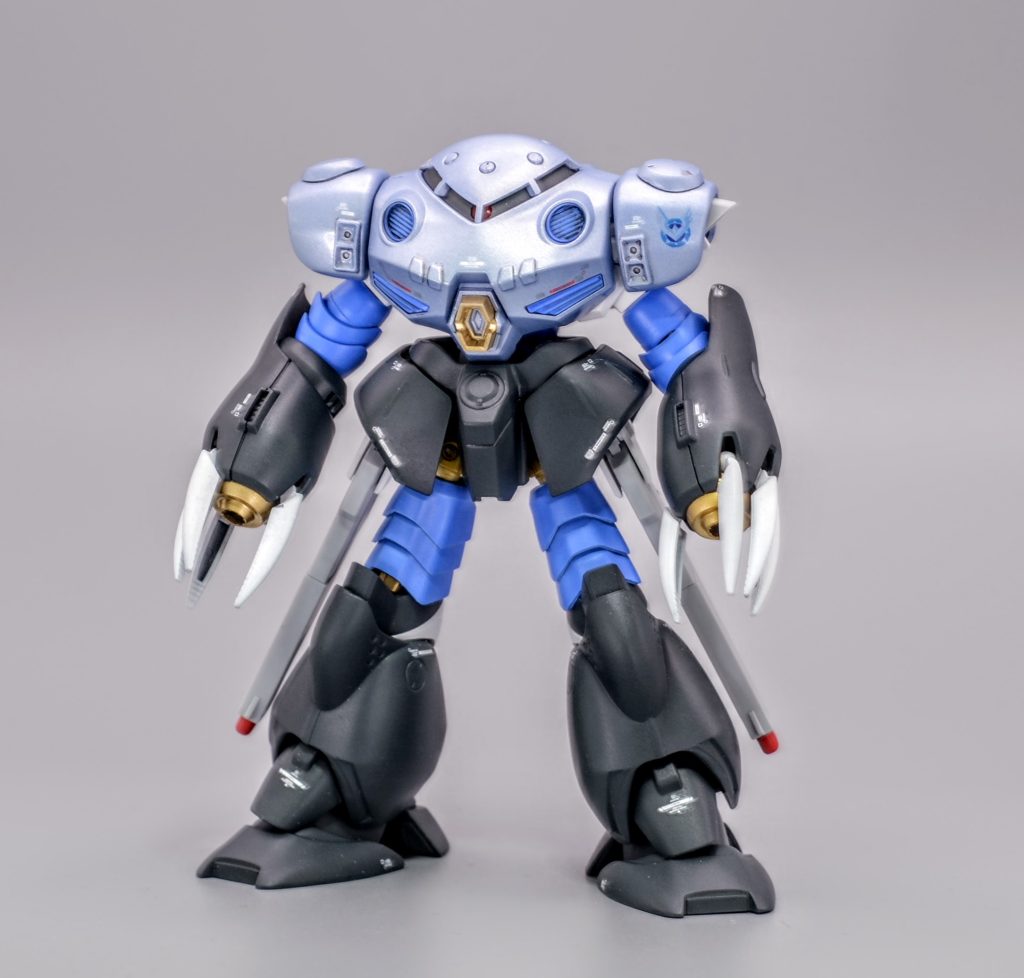 フリーダムもジャスティスのズゴックと対になる偽装形態が存在した…という妄想をもとに製作しましたこちらは量産型ズゴックをオマージュしたブルーの配色で仕上げました