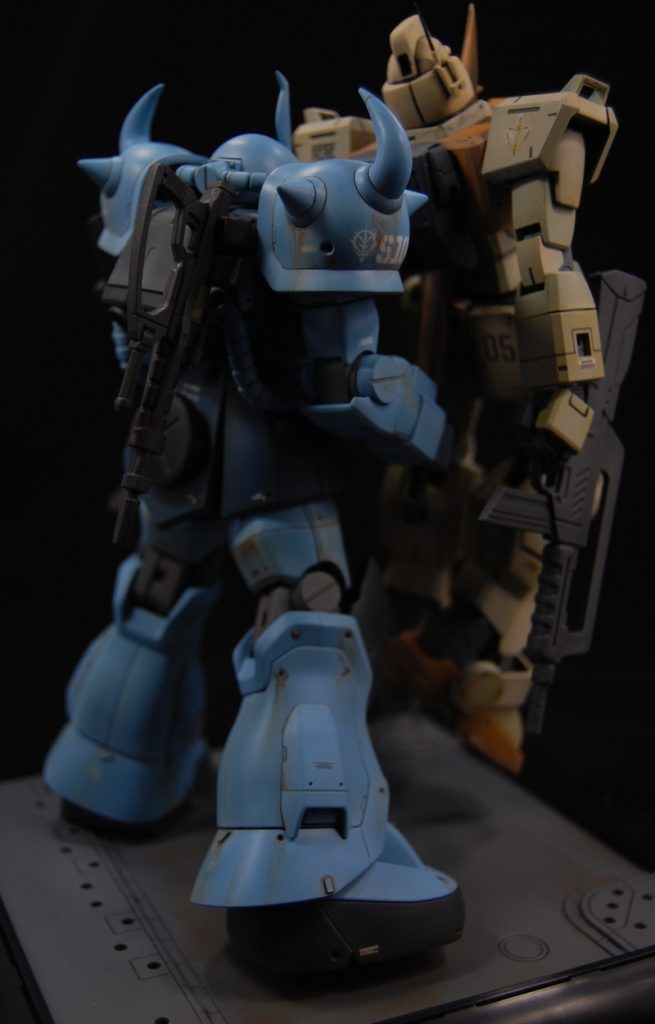 1/100 MG グフカスタム（ジオラマ）–3枚目/制作者：@kaishi1103