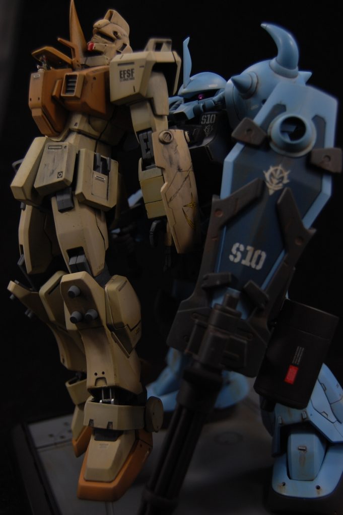 1/100 MG グフカスタム（ジオラマ）–2枚目/制作者：@kaishi1103