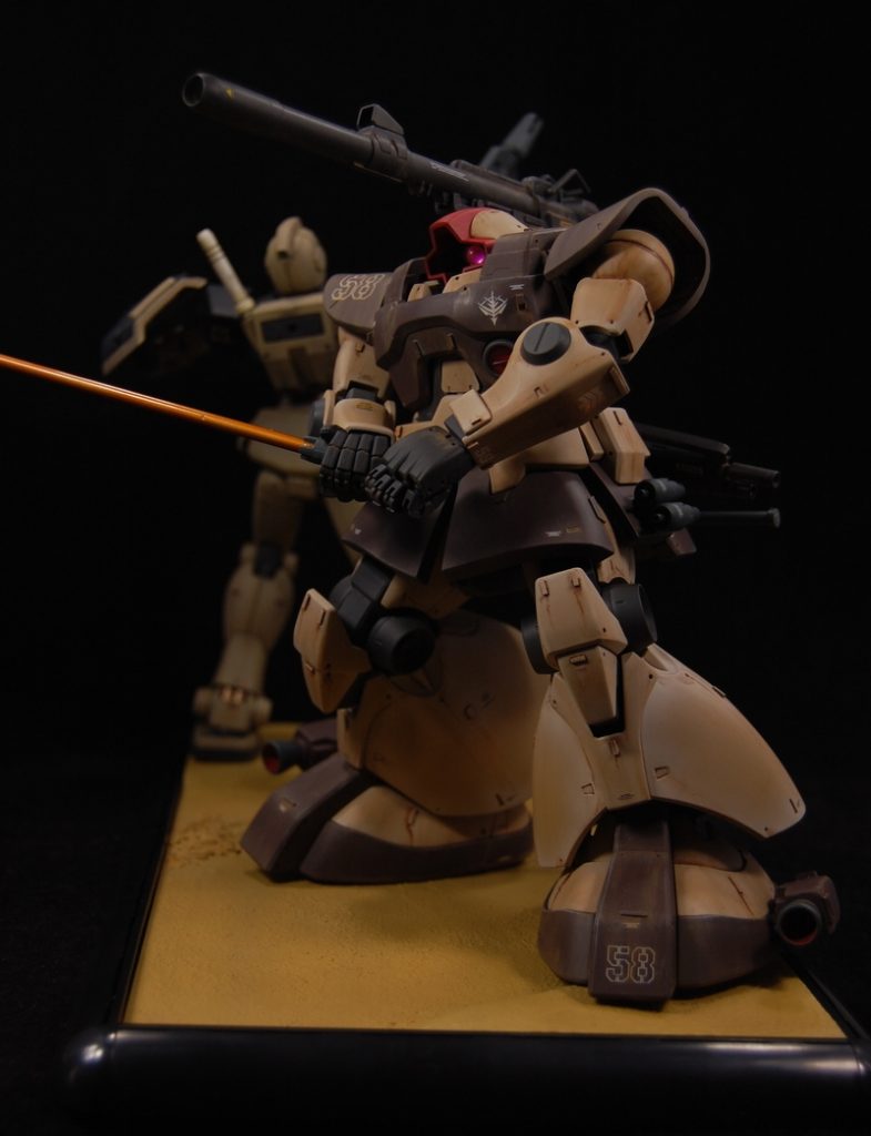 1/100 MG ドム（ジオラマ）–2枚目/制作者：@kaishi1103
