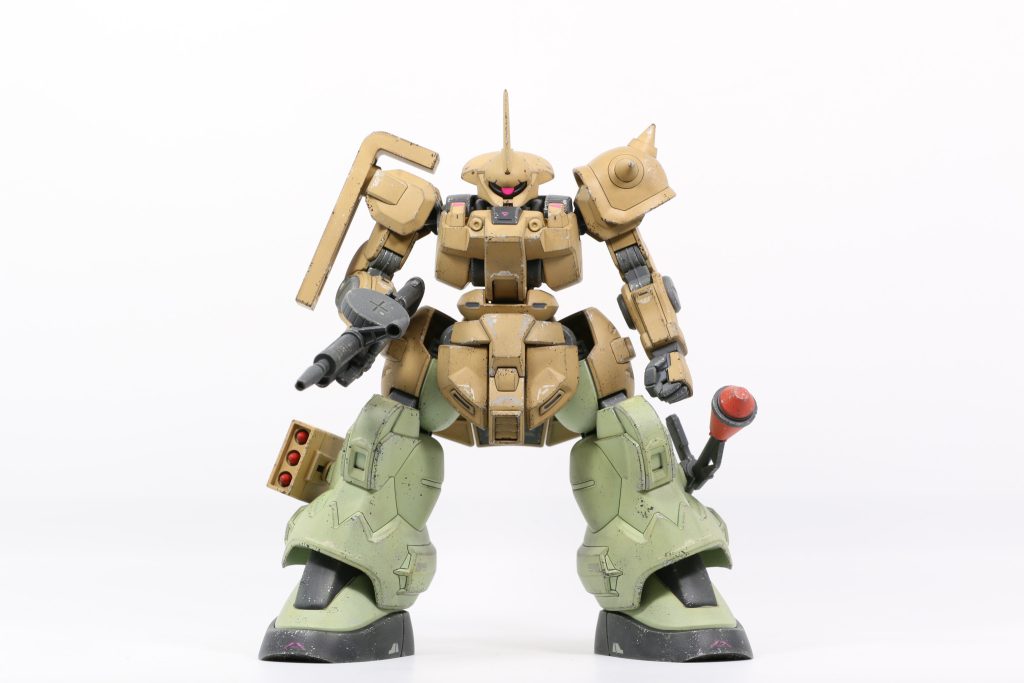 メインカラーを塗装したあとにクリアサフからのウェザリングマスター&ウォッシング&チッピングをしました