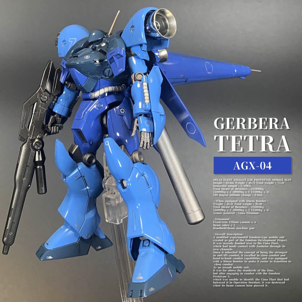 ガーベラテトラVer.BLUE / AGX-04 GERBERA-TETRA HGUC 1/144 ガーベラ・テトラ