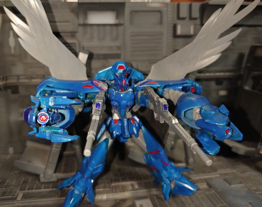 ツインバスターライフルと0カスタムのウイング増設 