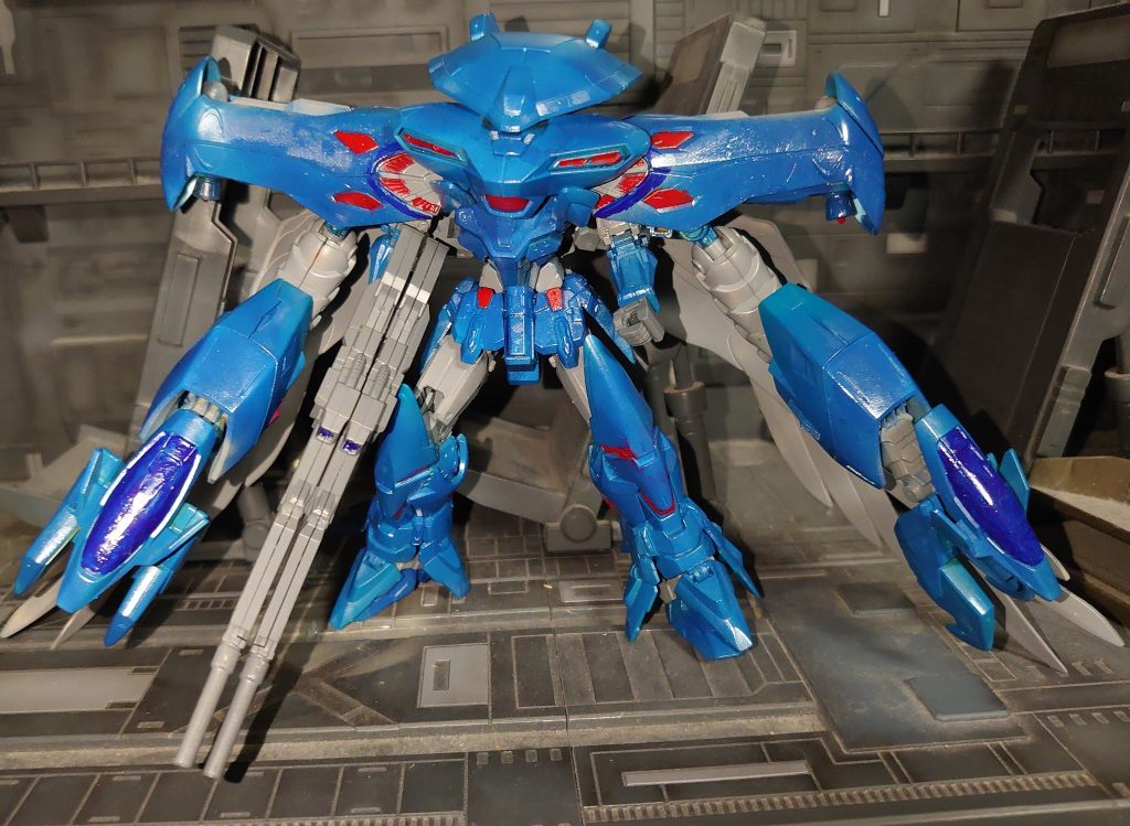 ハイゴッグぽい変形（腕は肩アーマーの中に収納する機構があるけど出したままにしてます）