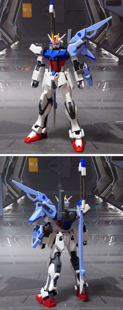 ソードストライクガンダム。こちらもHGCE版のストライクガンダムに装着しています。