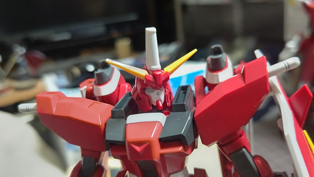 フェイスの加工前です。鼻の下が伸びたようなちょっとマヌケな感じがどうにかならんかと思いました。