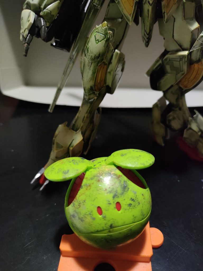 汚し試し中のハロと