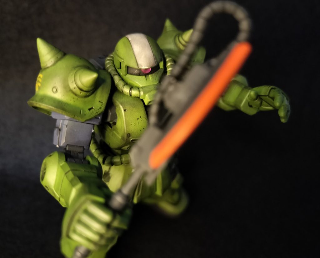 「素人め、間合いが遠いわ！」バストアップです。最後までご覧いただきありがとうございました。