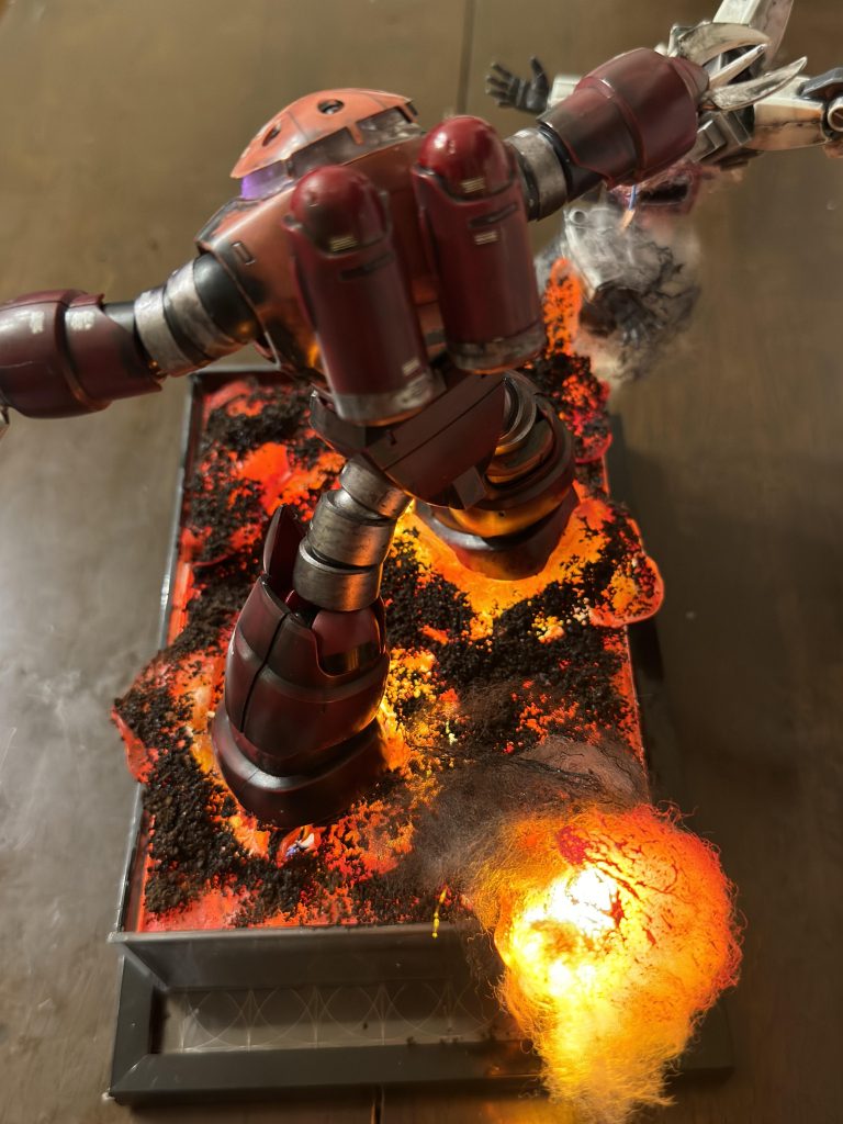 何気にカッコよく燃えてくれてるバックアングル。