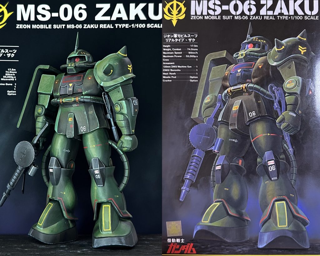 上田信先生の箱絵をお手本にさせていただきました。並べると色合いも色々違いますが、頑張りました!最後までご覧いただきありがとうございました✨