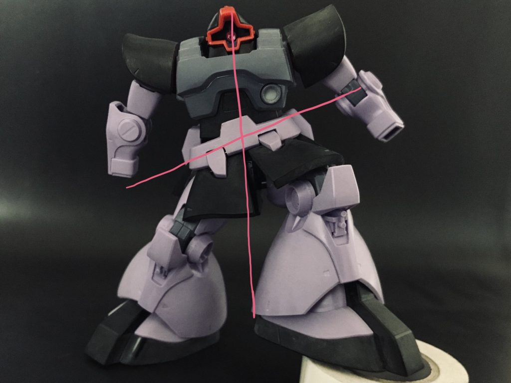 バイオレットのパーツを分割し可動化します