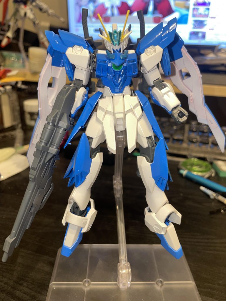 ウィングゼロ炎をメインに使用して、脚と肩サイドスカートをリナーシタのを使いました。