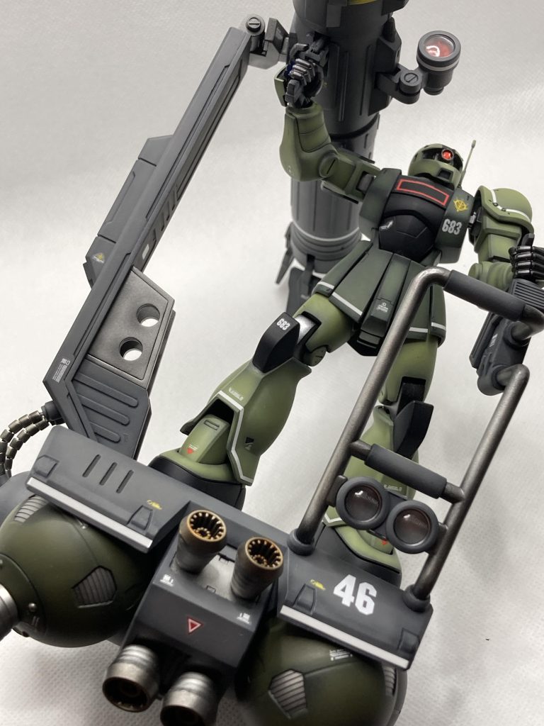 マシンビルド 1/144スキウレ & HGザクⅠ–9枚目/制作者:asasuke
