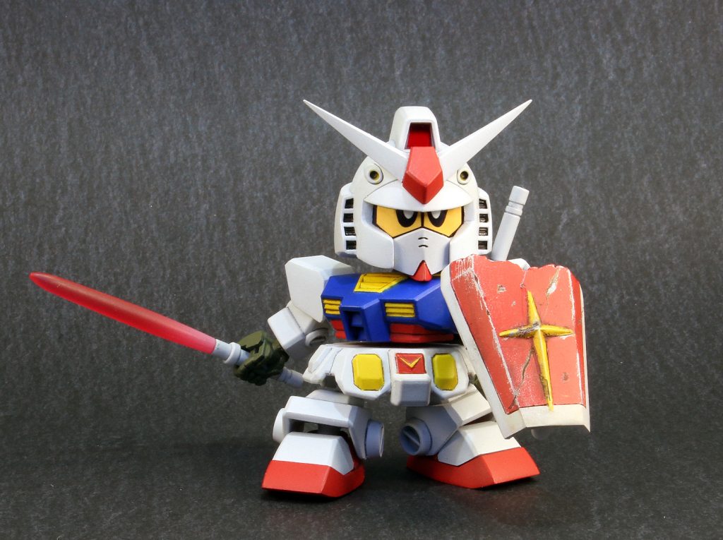 破損シールドを装備してドムと対決時をイメージしたポーズ