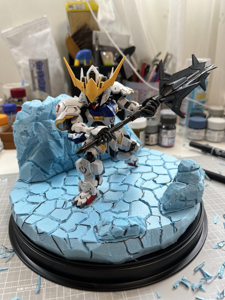 この後ハンダゴテで炙りまして