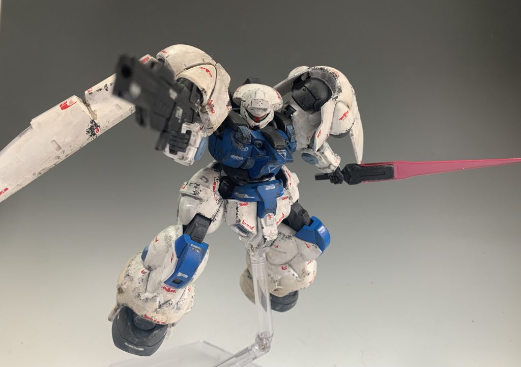 ディランザ筆塗りホワイト練習用–3枚目/制作者：@rx78787878