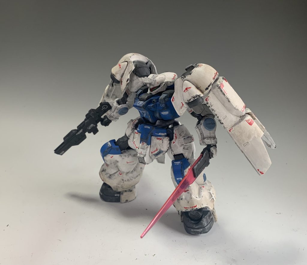 ディランザ筆塗りホワイト練習用–4枚目/制作者：@rx78787878