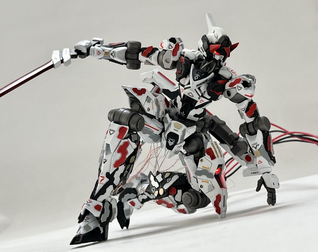 ジオラマと同じポージングをさせるとこんな感じです。