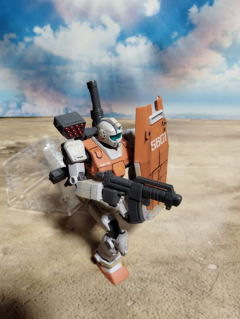 シールドのナンバーが量産機ならではですね(笑)