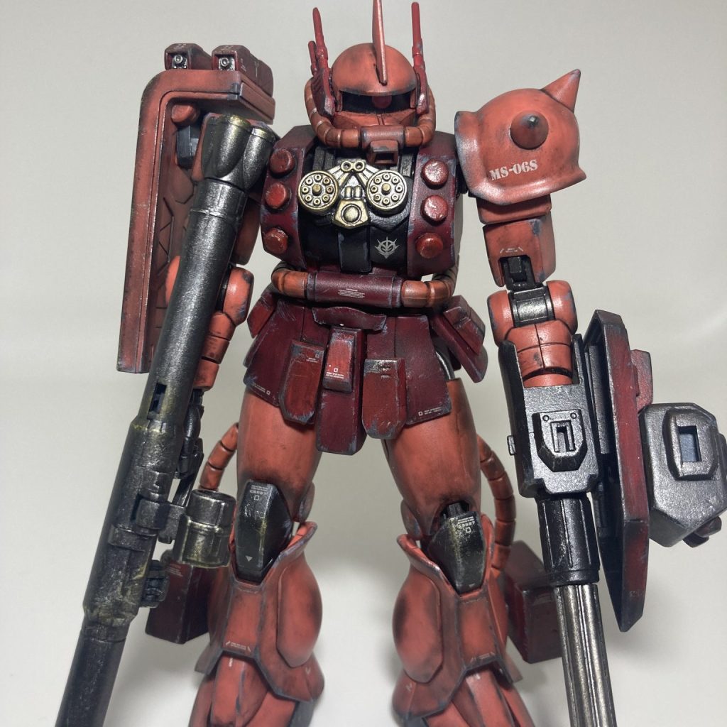 ザクⅡ ミキシング改造品 MGミキシングザクⅡ ショルダーアーマー部改造。 アシンメトリー