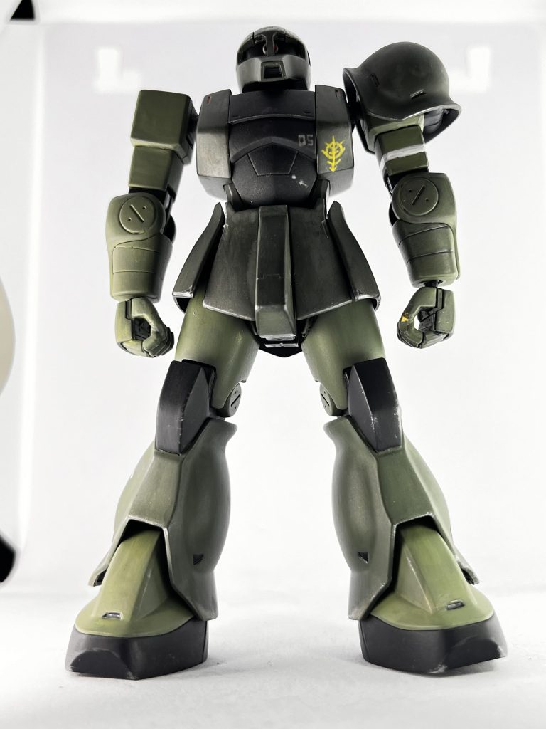 旧ザク　ラッカー筆塗り–5枚目/制作者：にゃんこつ