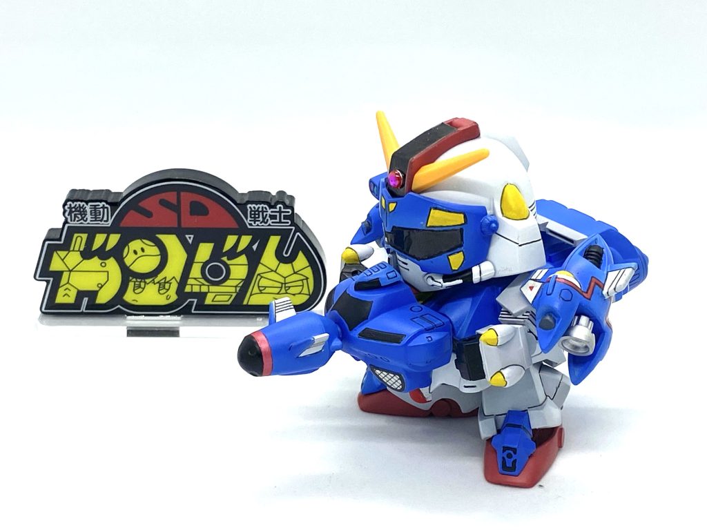 ベースの白と、青はエアブラシ。そのほか細かいところは筆塗りです。(なので塗装はガタガタです…拡大ダメぜったい！)