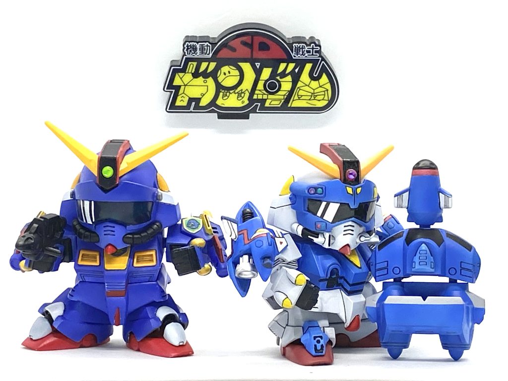 以前作った、元祖ガンダイバーと並べてニヤニヤしてます。