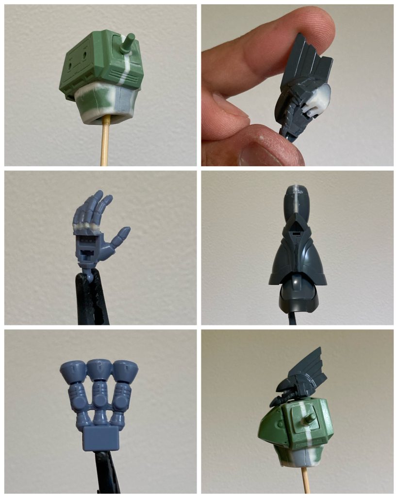 改修箇所。今回は上半身が中心ですね。胸板を厚くしてみました😍