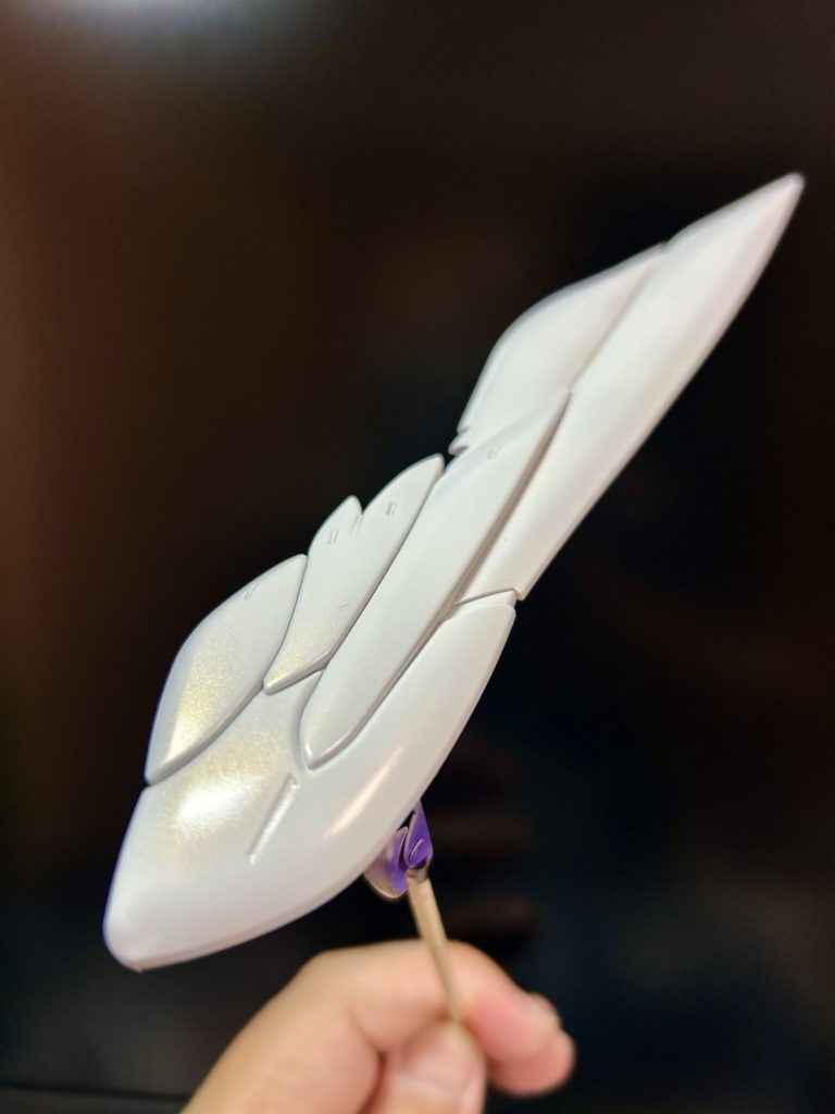 ウイングの部分はパール塗装で仕上げました!