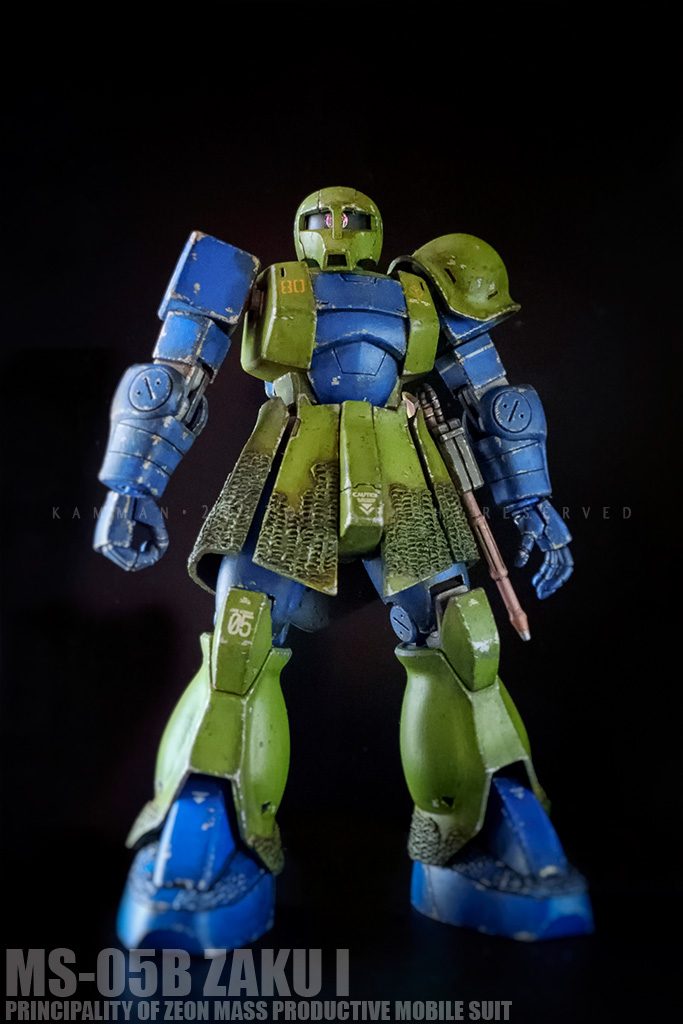 筆塗、旧MS-05，2022旧作品–2枚目/制作者：Kamman