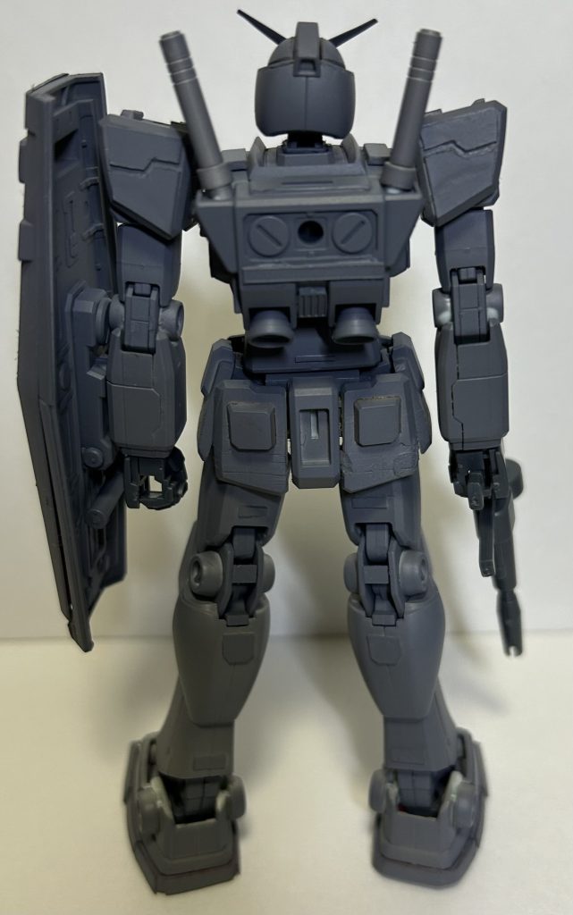 背面は主にバックパックをディティールアップしたかったのですが、これももう少しディティール増やして行こうと思います。